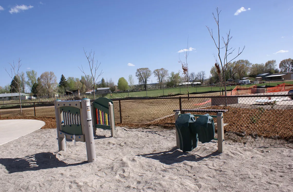 Sand playground area at Ignacio Elementary School